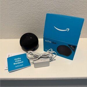 New Amazon Echo Dot in Black with Accessories 5th generation